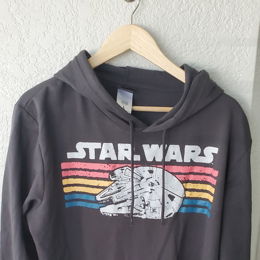 Star wars dark grey hoodie sweatshirt